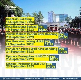 Warga Bandung Bersiap! HJKB ke-213 Kota Bandung Kembali Hadir, Berikut Rangkaiannya