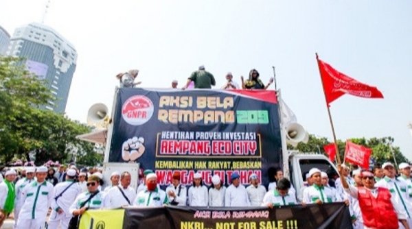 Aksi 209 Bela Rempang, Ribuan Massa Berbagai Ormas Gelar Aksi di Kawasan Patung Kuda
