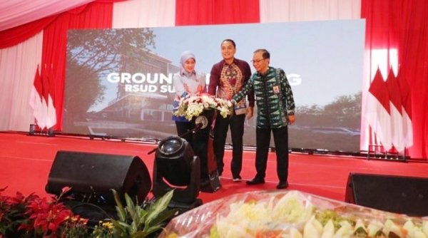 Ground Breaking RSUD Surabaya Timur, Walikota Eri Berharap Pelayanan Kesehatan Lebih Maksimal