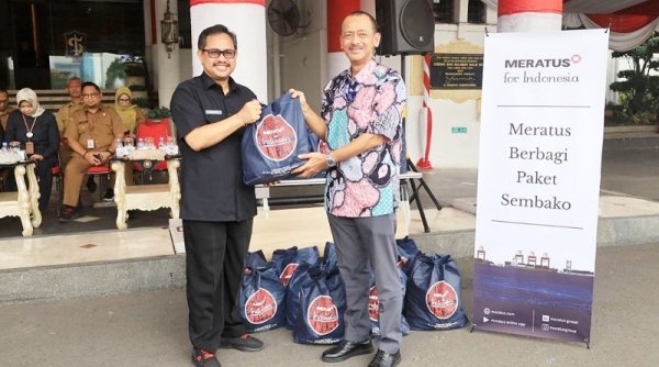 Pemkot Surabaya Terima Bantuan 500 Paket Sembako dari Meratus