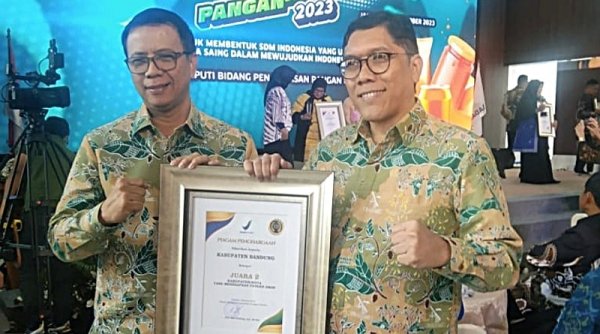 Lagi, Pemkab Bandung Raih Penghargaan Juara 2 Pangan Aman Tingkat Nasional