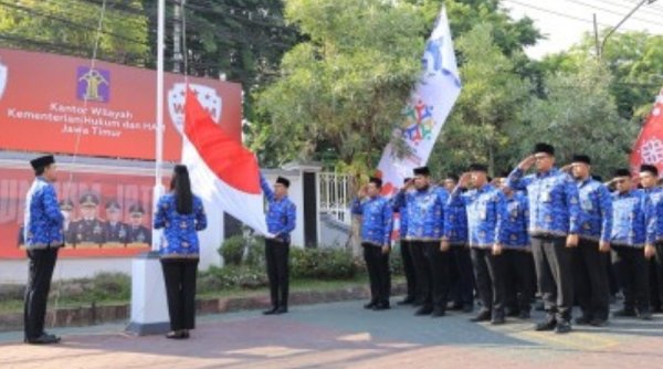 Kakanwil Kemenkumham Jatim Ingatkan Semangat Gotong Royong Pemuda