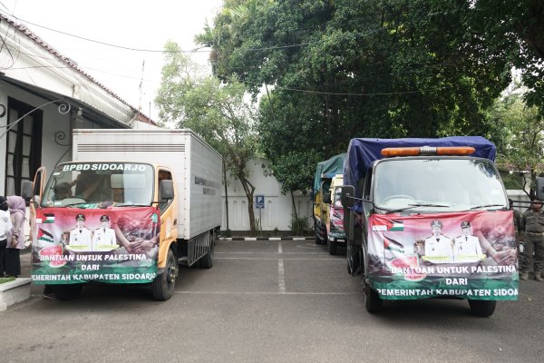 Wabup Subandi Berangkatkan 5 Ribu Lebih Bantuan Barang untuk Palestina