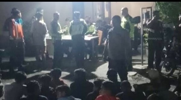 Aparat Gabungan Sidoarjo Razia Balap Liar yang Meresahkan Warga