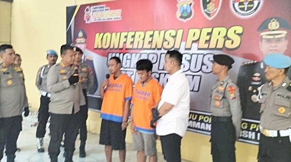 Dua Penjambret Sadis di Surabaya Dibekuk Polresta Sidoarjo