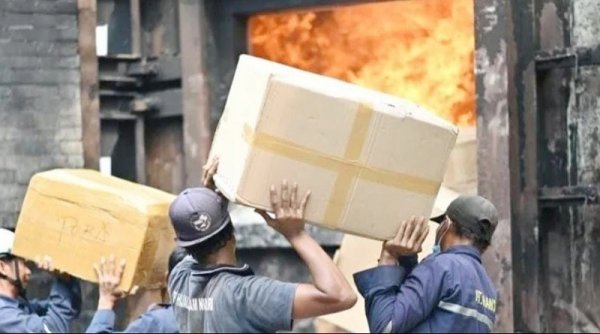 Rokok dan Cukai Ilegal Dimusnahkan Beacukai Sidoarjo