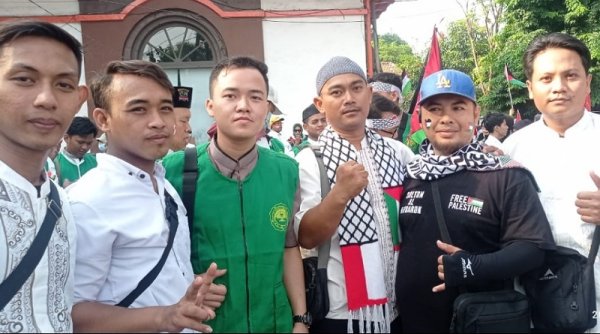 Aksi Damai LDII Kota Surabaya Serukan Kemerdekaan Palestina
