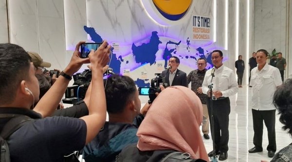 Bertemu Surya Paloh, Kapten Tim Nasional Pemenangan AMIN Mendapat Banyak Ilmu