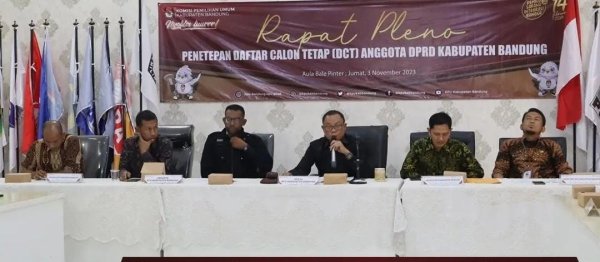 KPU Tetapkan 802 Caleg DPRD Kabupaten Bandung Masuk DCT