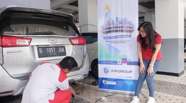 Dukung Pengendalian Polusi Udara, 1000 Kendaraan Karyawan FIFGROUP Ikuti Uji Emisi Gratis