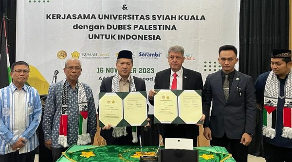 IDI Dan Universitas Syiah Kuala Berikan Beasiswa Pendidikan untuk Mahasiswa Palestina