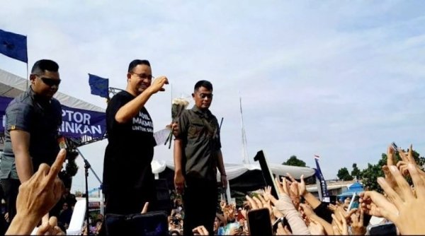 Kampanye di Lapangan Pinang Tangerang, Anies Baswedan Disambut Gema Salawat