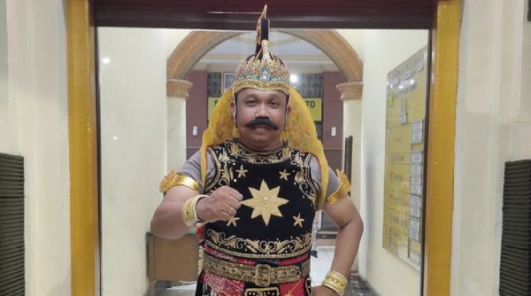 Sosok Gatotkaca Siap Terjun ke TPS Demi Pemilu Aman Damai dan Tertib