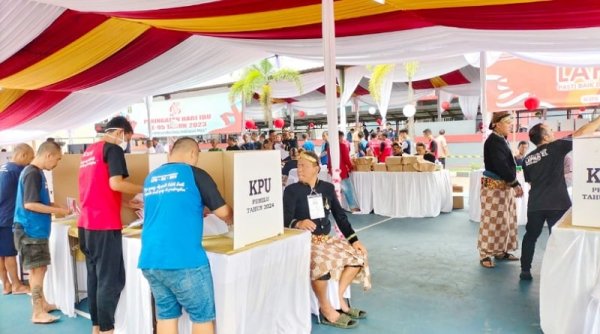 Pemilu 2024, Ribuan Warga Binaan Lapas Narkotika Kelas IIA Jelekong Gunakan Hak Pilihnya
