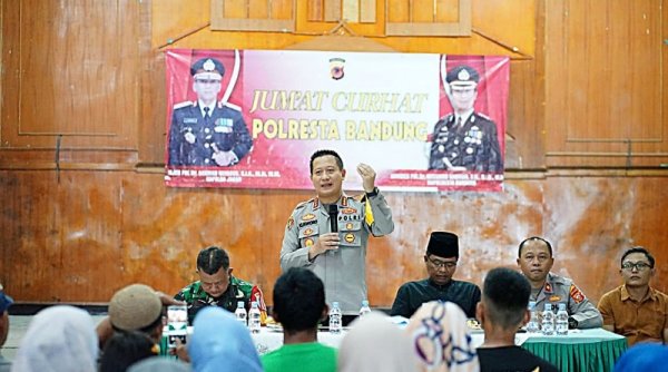 Jum'at Curhat, Polresta Bandung Tampung Curhatan Warga Soreang Kabupaten Bandung