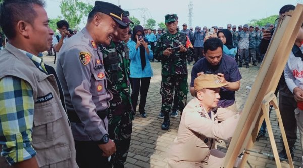 Polsek Cikancung Bersama Stakeholder Kawal Pemilu Tahun 2024