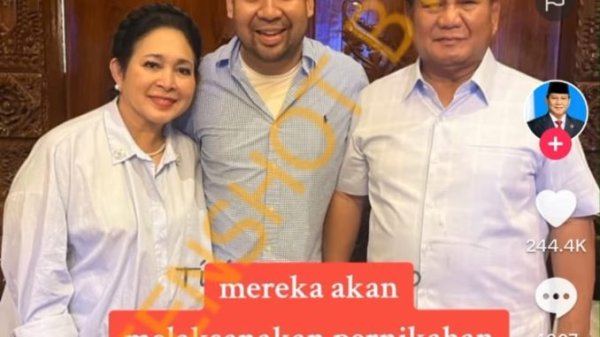 CEK FAKTA : Prabowo dan Titiek Soeharto akan rujuk dan melaksanakan pernikahan di masjid At- Tin, TMII Jakarta Timur