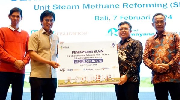 Tugu Insurance Selesaikan Pembayaran Klaim USD 19 Juta Untuk Ledakan Unit Pabrik V PT Pupuk Kaltim