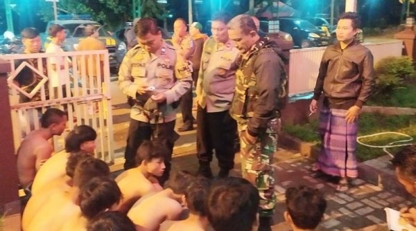 12 Remaja Diduga Akan Tawuran Menjelang Sahur di Amankan Polsek Katapang