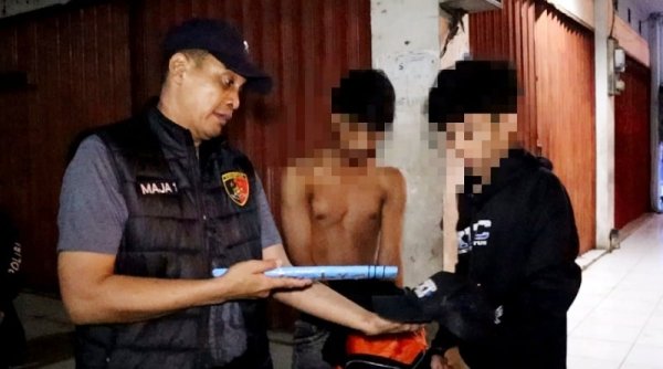 Penertiban Balap Liar, Polsek Majalaya Amankan Dua Remaja yang Membawa Sajam