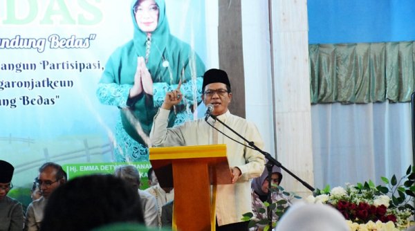 Rembug Bedas di Pangalengan Diwarnai Permintaan Guru Ngaji Agar Dadang Supriatna Jadi Bupati Dua Periode