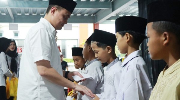 Kapolres Gresik Gelar Buka Bersama dan Santunan Anak Yatim di 10 Hari Terakhir Ramadan