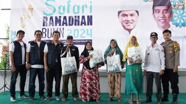 Dukung Program Safari Ramadan BUMN 2024: PTPP Bagikan Paket Sembako Murah dan Bazar UMKM di Kawasan IKN