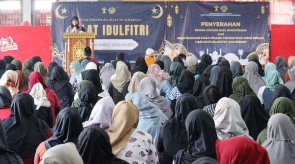 126 Narapidana Rutan Perempuan Surabaya Peroleh Remisi Khusus Idulfitri
