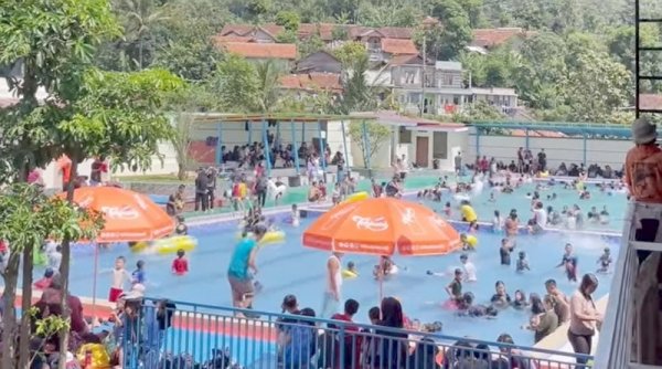 Libur Idul Fitri 1445 H, Rancakole Waterpark Dipadati Wisatawan