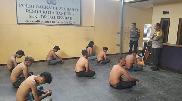 Meresahkan, Polsek Baleendah Amankan 9 Pemuda Sedang Pesta Miras