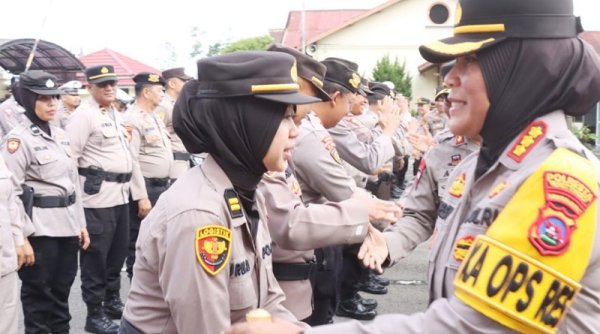 Dipimpin Kombes Pol Yessi Kurniati, Polresta Bukittinggi Gelar Halalbihalal