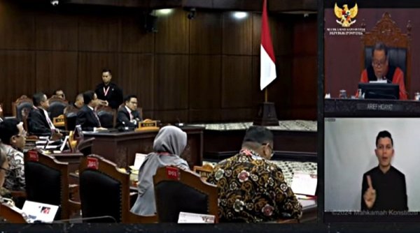MK Menolak Seluruh Permohonan Paslon Nomor 01 dan 03 dalam Sidang Putusan Hasil Pilpres 2024
