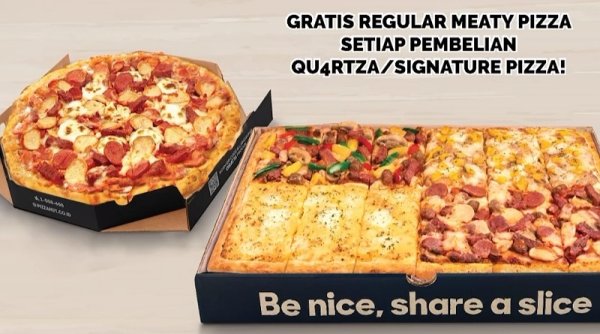 Promo Pizza Hut "Beli 1 Gratis 1 Meaty Pizza"