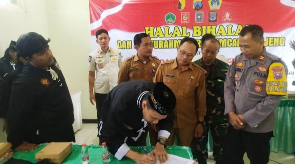 Polsek Benjeng Hadiri Deklarasi Damai dan Halal Bihalal Bersama Perguruan Silat