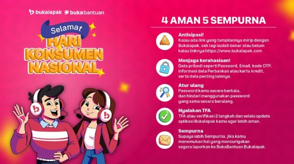 Bukalapak Ajak Masyarakat Bertransaksi Secara Aman Dengan 4 AMAN 5 Sempurna