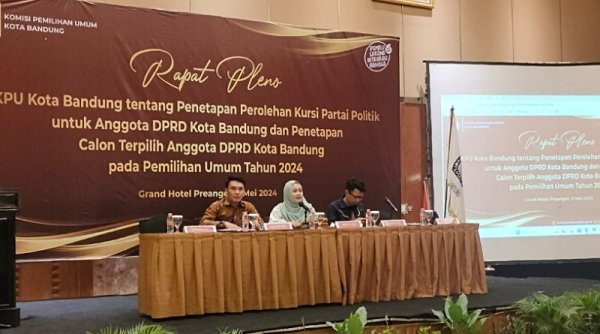 KPU Resmi Tetapkan Anggota DPRD Kota Bandung Terpilih Periode 2024-2029