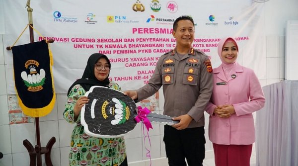 Setelah Tiga Bulan Direnovasi, TK Kemala Bhayangkari 18 Cicalengka Diresmikan