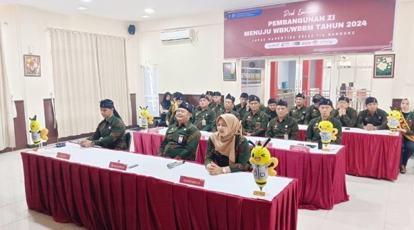 Lapas Narkotika Kelas II A Bandung Komitmen Tingkatkan Pelayanan Menuju WBK dan WBBM