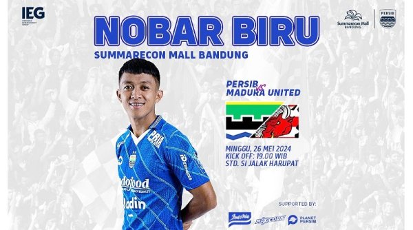 Final Lawan Madura United, Ini 6 Lokasi Nobar Persib di Bandung