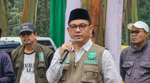 Ace Hasan Syadzily Tutup Kegiatan Apel Siaga dan Jamnas LPBI-PBNU di Situ Cisanti