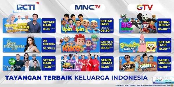 Rangkaian Tayangan Terbaik Keluarga Indonesia dari MNC Entertaiment