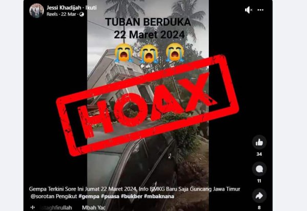 CEK FAKTA : Video Gempa di Tuban Jawa Timur