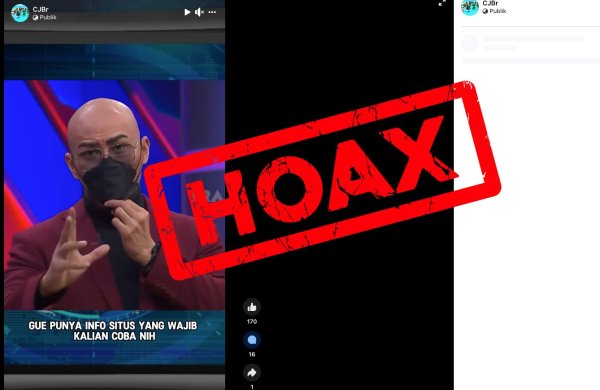 CEK FAKTA : Deddy Corbuzier Memiliki Situs Judi Online