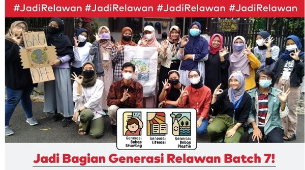 Generasi Relawan Batch 7: Kesempatan Berkontribusi dalam Tiga Isu Penting!