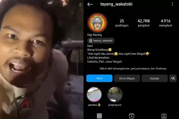 Gigi Racing atau Teyeng Wakatobi Hilang dari Instagram Setelah Video Pengeroyokan Viral