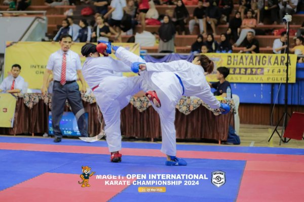 Bripda Gaby, Polwan Sidoarjo Juara Karate Internasional