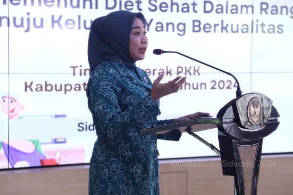 TP PKK Kabupaten Sidoarjo Latih Kader untuk Konsumsi dan Hidangkan Makanan Sehat bagi Keluarga