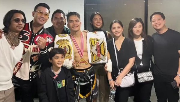 Randy Pangalila Menangkan Duel Kickboxing Melawan Kkajhe di Byon Combat Showbiz Vol.3