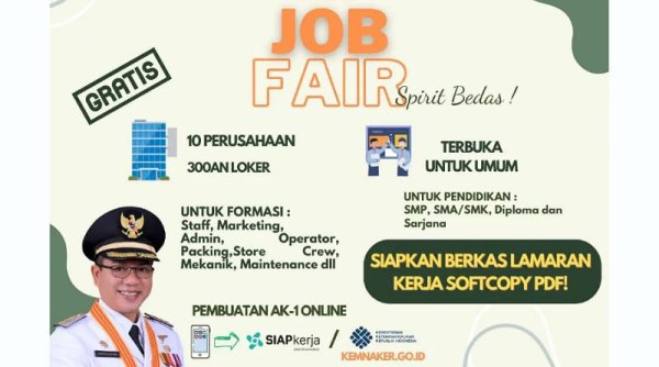 Pemerintah Kabupaten Bandung Gelar Mini Job Fair Dengan 300+ Lowongan Kerja