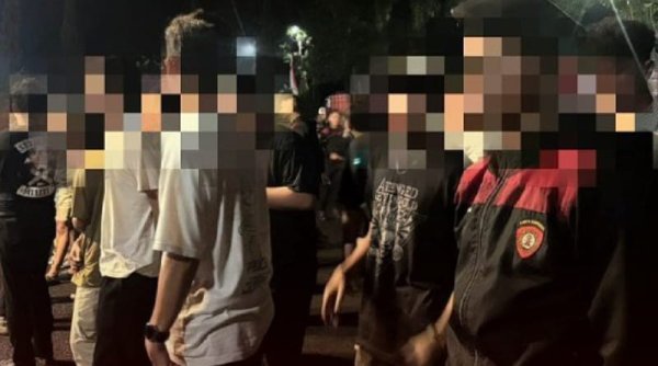 Razia Polsek Garut Kota, 33 Pemuda dan 16 Botol Miras Diamankan